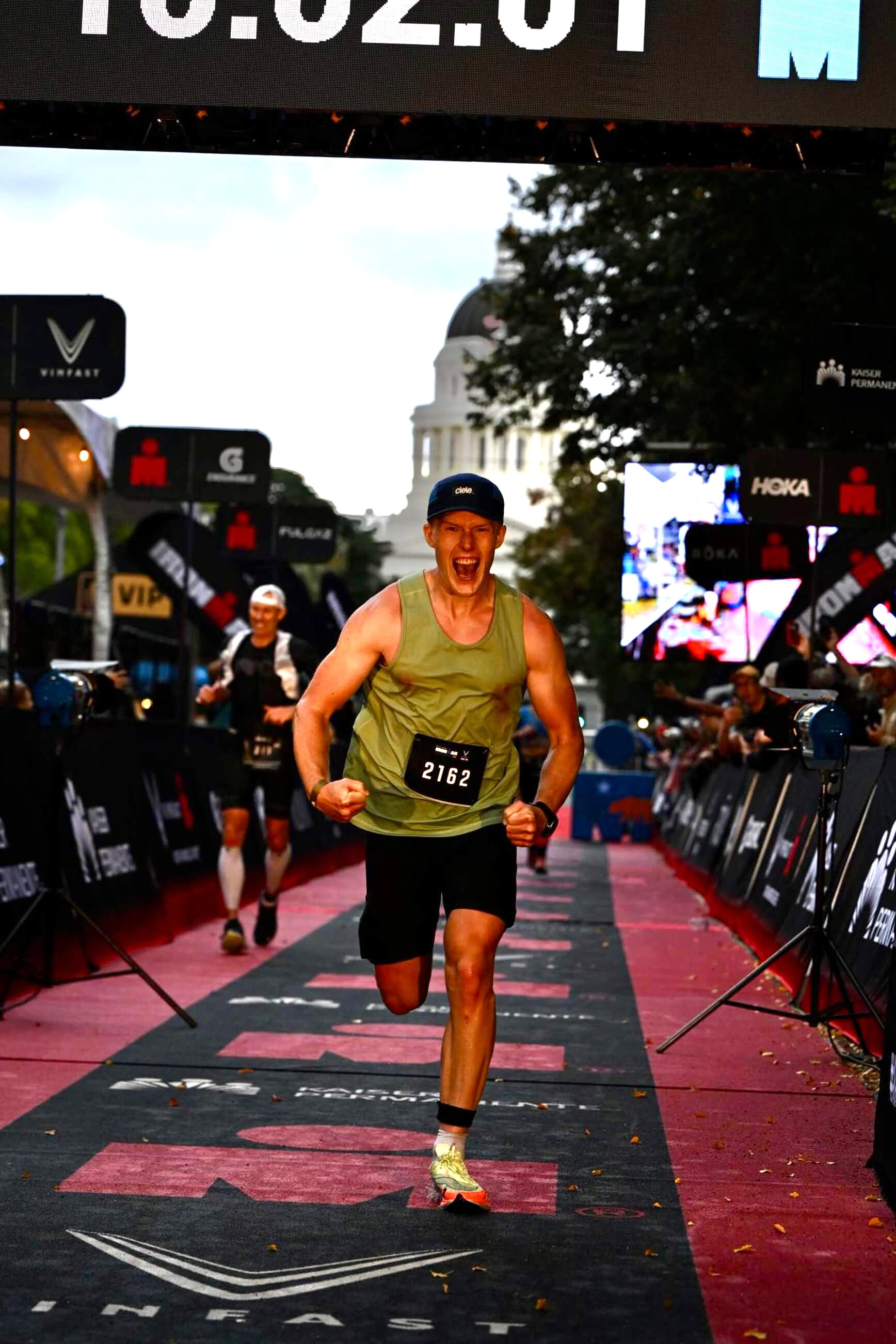 Picture crossing finish line.