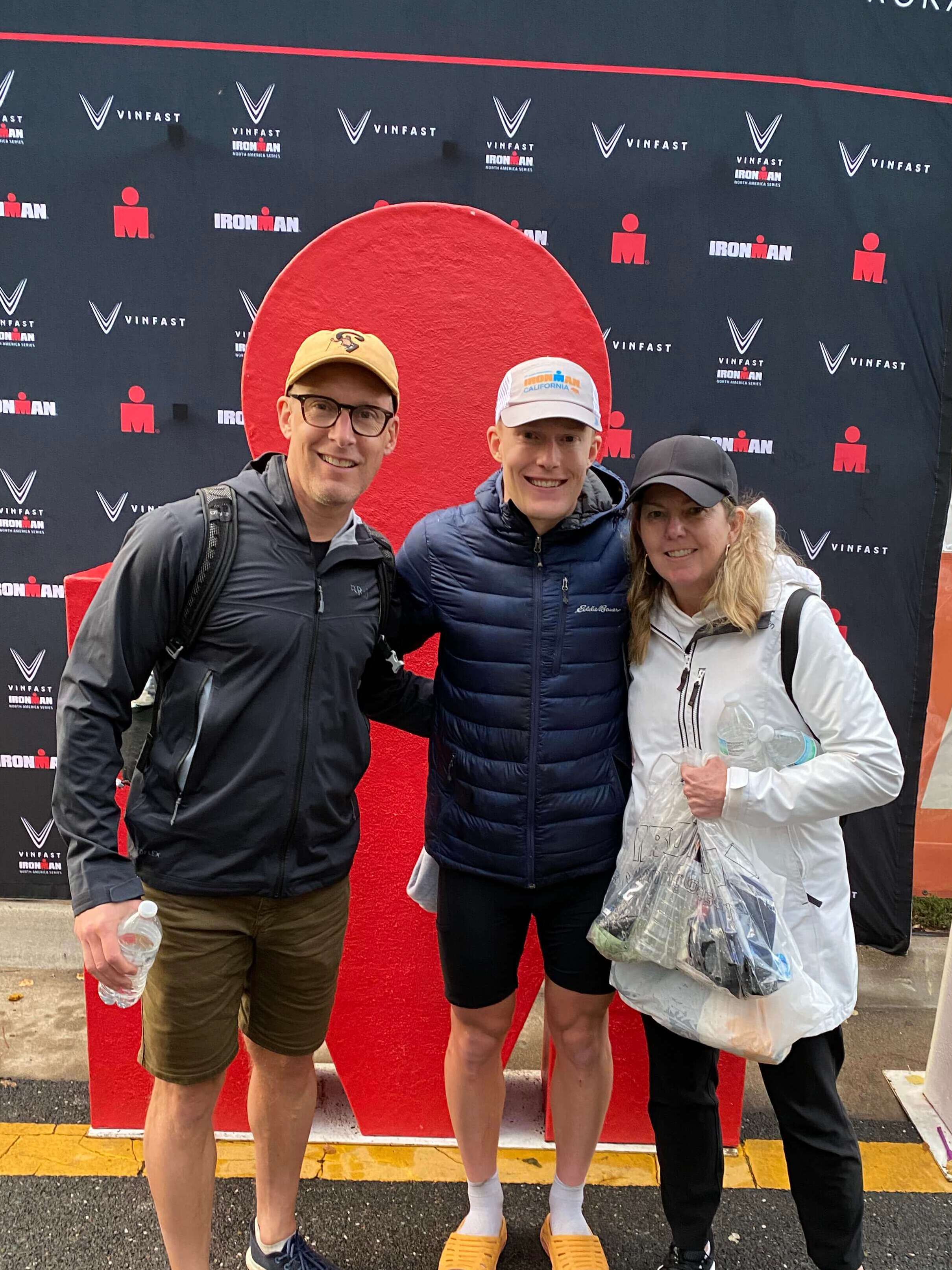 Picture at post race with parents.